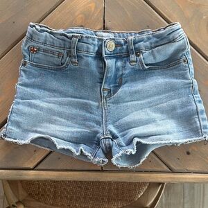Hudson Jeans Light Blue Frayed Denim Shorts. Used. Girls size 6.
